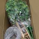 Rustic Wall Sconces, Mason Jar Sconces, Farmhouse Home Decor, LED Fairy Lights, Green Fake Plant, Interior Decoration Warm Toned Lighting. (2 Pack)