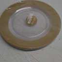 Textured Gold Rope Rim Plastic Charger Plates - 13" (Pack of 4) - Elegant & Durable for Entertaining, Dining, and Decor