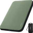 ACACIA 4.3" Thick Self Inflating Sleeping Pad with Foam | Innovative Y-Shaped Telescopic Structure | Ultraportable Camping Mattress | Outdoor Compact Air Mat for Tent Car | (Full, Green)