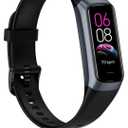 Fitness Tracker with 24/7Heart Rate, Blood Pressure, Sleep Tracking, Calorie, Activity Tracker with 1.1" AMOLED Color Screen, Waterproof Step Tracker for Android iPhones Women Men