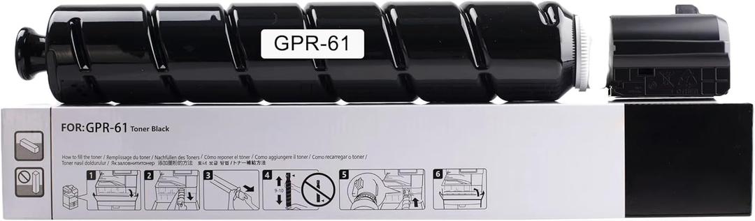GPR61 GPR-61 Toner Cartridge 3763C003AA Black Toner Compatible with Canon imageRUNNER Advance C5840i C5850i C5860i C5870i Printer(1 Pack,Black )