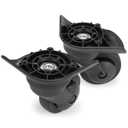 Domiella 1 Pair Luggage Replacement Swivel Caster Wheels, 360-Degree Rubber Trolley Wheel Kit for Suitcase Repair and Travel, DL076