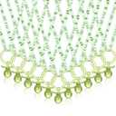 Junkin 60 Pieces Baby Shower Pacifiers Necklace Acrylic Pacifiers Necklace Charm for Baby Shower Party Favors Decorations, Women Style(Green)