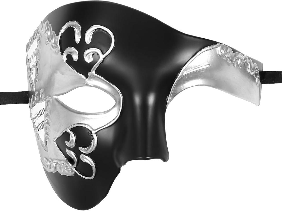 OIDEA Masquerade Mask for Men: Phantom Of The Opera Mask Halloween Costume Party Mask Venetian Carnival Mardi Gras Mask