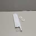 Tension Curtain Rod 30 to 64 Inch White Curtain Rod Adjustable Expandable Spring Tension Curtain Rod No Drilling Spring Loaded Curtain Rods For Windows Bedroom Closet Doorway Door