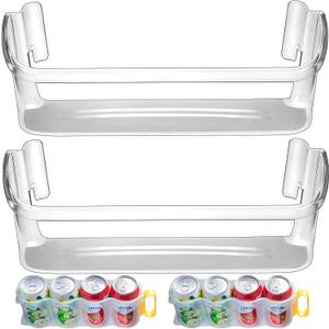 UPGRADE 240323002 Refrigerator Door Shelf Bin Replacement Part, Compatible with Frigidaire FGHS2631PF4A, FGHS2655PF5A, FGHS2655PF4, DGUS2645LF6A,FGUS2642LF2 Bottom Shelf with 2 Soda Can Organizer