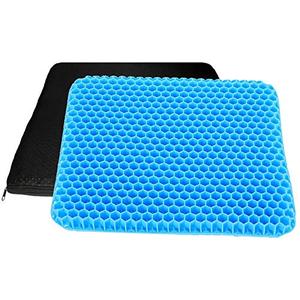 Gel Seat Cushion for Cars, Outdoors, Stadium, Van, Office, Wheelchairs - for CoccyxProvide Relief for Coccyx,Sciatica,Tailbone or Hip Pain - Airflow Orthopedic Design Premium All Gel Orthoped