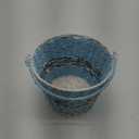 HH 9.25IN TWO TONE ROPE BASKET BLUE