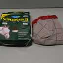 Farnam SuperMask II Fly Mask Without Ears for Larger Horses, Full Face Coverage and Eye Protection from Insect Pests, Structured Classic Styling Mesh with Plush Trim, XL Size