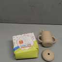 Vaanshie Silicone Baby Sippy Cups | Straw Cup Baby | Toddler Cup with Straw | 3 Stages Training Cup for Infants Toddlers and Kid, 5.4 oz (Beige)