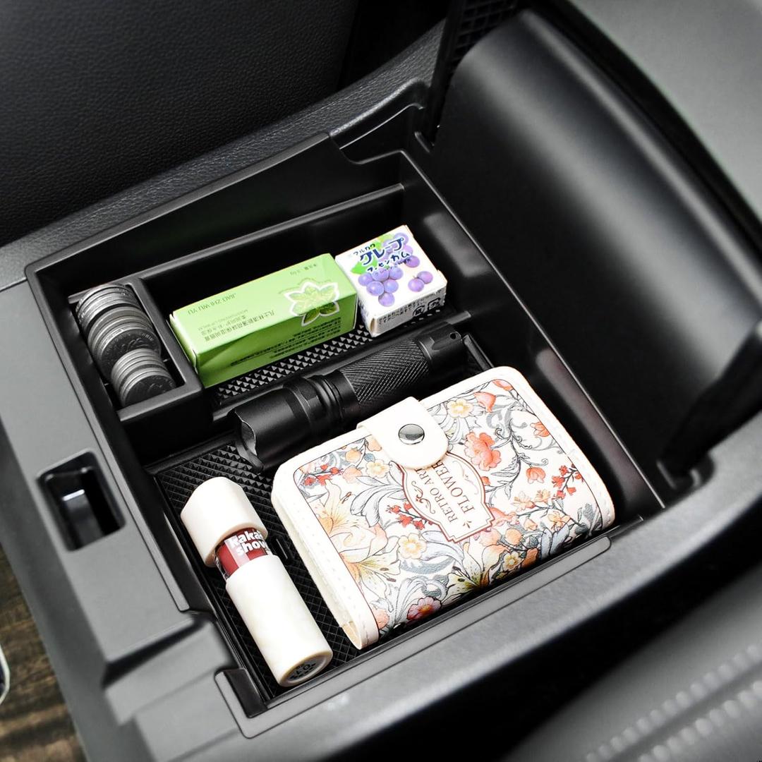 RUNROAD Center Console Organizer Tray Compatible with Honda Accord Sedan 2013 2014 2015 2016 2017 Accessories, Armrest Organizer Accord Accessories Secondary Storage Box Middle Console Tray