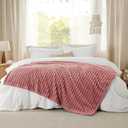 Bedsure GentleSoft Dusty Pink Fleece Throw Blanket for Couch - Cozy Soft Blankets for Women, Cute Small Throws for Girls, 50x60 Inches