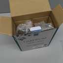 GLADPURE Soap Dispenser - 2 Pack, 18 Oz Antique Design Thick Glass Hand Soap Dispensers; with 304 Rust Proof Stainless Steel Pump, 6Pcs Clear Stickers, for Kitchen, Bathroom - Silver