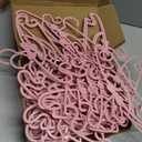 50 Pack Pink Baby Hangers Plastic Baby Clothes Hangers with Clips Non-Slip Ultra-Thin Kids Infant Coat Hanger for Newborn Toddler Clothes