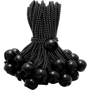 50 Pack 6 Inch Bungee CordsBungee Balls, Bungee Cords with Balls,Elastic String Ties for Camping, Tents, Tarp, Canopy Shelter, Wall Pipe,Holding Wire and UV Resistant,Tarp tie Down
