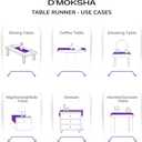 Signature Linen by D'Moksha Natural Table Runner 60 Inches, 100% Pure Linen, Hemstitch, Coffee Table Runner, 14 x 60 Inch for Dresser Tables- Spring, Summer