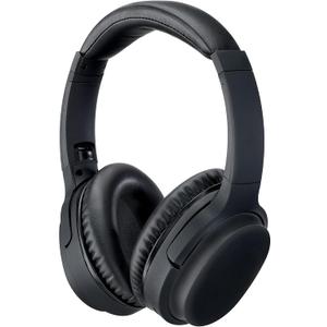 iLive Electronics Active Noise Cancellation Bluetooth Headphones, Adjustable Headband, Includes 3.5mm Audio Cable, Black (IAHN40B)