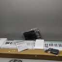 88 Key Piano Keyboard, Semi Weighted Electronic Digital Piano with Music Stand, Power Supply, Sustain Pedal, Bluetooth, Stand, MIDI, for Beginner Professional at Home, Stage (Black)