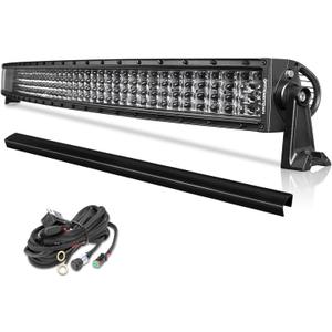 OFFROADTOWN 54 inch Curved LED Light Bar Roof Light 832W Off Road Lights Quad Row LED Driving Lights Waterproof Work Light for Pickup Chery Dodge GMC