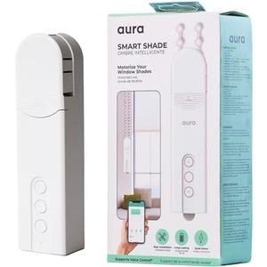 Aura Roller Smart Shade Driver | Automate Existing Blinds | Works with Beaded Chains | Rechargeable Long-Life Battery | Timer, Schedule & Group Control | Add Tuya Hub to Work with Alexa & Google Home