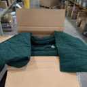 CozyLux King Size Comforter Set Emerald Green Seersucker 7 Pieces Bed in a Bag King Comforter Set with Sheets, Luxury Bedding Sets with Down Alternative Comforter, Sheets, Pillowcases & Shams