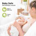 Organic Nursing Pads - 14 Washable Breast Pads for Breastfeeding, Wash Bag, Viscose Derived from Bamboo Reusable Nipple Covers for Breastfeeding Essentials, Soft & Absorbent (Neutrals, M 4.6")