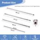 Criditpid 7508 Burner Tube Replacement Parts for Weber Genesis Silver/Gold B & C, Spirit E310 E320 (with Side Control), Spirit 700, 304 Stainless Steel Gas Grill Burner Tube Set for Weber 10460, 10409