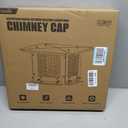 Stanbroil 10" x 10" Chimney Cap, Adjustable Fit Existing Outside Clay Flue