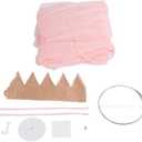 Bed Canopy for Girls, Round Dome Princess Canopies Netting Soft and Breathable Cotton Large Elegant Princess Bed Curtains with Hanging Hook for Baby Cribs Room Decor