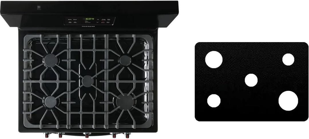 Custom Fit Reusable Burner Liner for Frigidaire Gas Range Stove Protect Your Stovetop with this Splatter Guard Cover - FFGH3054US