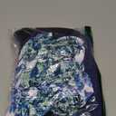 Herseas Women's Floral Print Drawstring Boyshorts Swimsuits Criss Cross Top Bikini Sets High Waisted Two Pieces Bathing Suits (XX-Large, Navy Blue Floral)