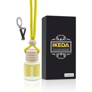 Ikeda Car Air Freshener: Hanging Car Smell Air Freshener | 10ml Round Hanging Car Decoration | Long Lasting Fragrance | For Auto Home | 1pcs (Lemon(Circular)), Pack Of 2