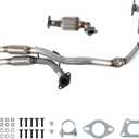 Front & Rear Catalytic Converter&Flex Pipes Set Compatible with 2012-2016 For Cadillac SRX 3.6L, Replace# SRX12-16, SRX12-16-2