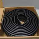 Garage Door Seals Bottom Rubber Weather Stripping Kit Replacement, U+O Ring Weatherproof Threshold Buffering Sealing Rubber,1/4 Inch T Ends, 4 Inch Width, 16 FT