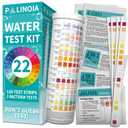 22 in 1 Drinking Water Test Kit 130 Strips - Well, Tap, Home, Swimming Pool, Hot Tub Testing Strip for Flouride, Lead, Hardness, Chlorine, Iron, Copper & More