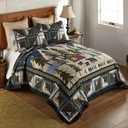 Donna Sharp Forest Hill King Bedding Set, 104" x 104", 3 Piece, King Quilt and Two King Size Pillow Shams