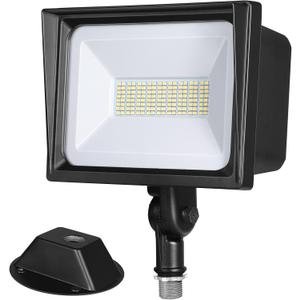 DEWENWILS 65W LED Flood Light Outdoor with Knuckle Mount, 6670 LM Super Bright IP65 Waterproof LED Security Flood Light, 5000K Daylight for Landscape, Garden, Yard, Garage,Driveway UL Listed (Black)
