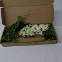 8PCS White Artificial Delphinium Flowers with Clematis Greenery Long Stem Flowers 29.5" Larkspur Artificial Flowers for Wedding Centerpieces Silk Flowers for Home Decor Indoor (White)