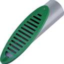 4 Inch Green Angled Drainage Grate for Yard Drain, Drain Grate for Yard Drainage Systems, Yard Drain Emitter for Gutter Downspout Extensions, Lawn Slope Drainage Pipe Emitter for Ditch