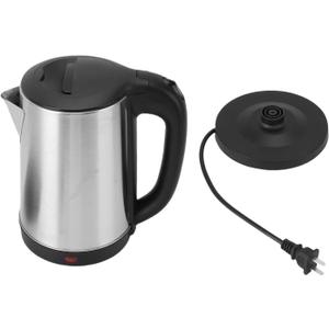 Electric Kettle, 2L 1500W Stainless Steel Water Boiler Hot Water Boiler Rapid Heating Double Layer Insulated Kettle Auto Shut Off for Home Office Family