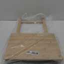 Folding TV Tray Table, Indoor Single Tables for Small Space, Stable Solid Wood Construction Space Saving, 19"" L x W 15"" W x 26"" H (Natural), RT408