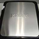 KRUPS 4-Slice Belgian Waffle Maker: Stainless Steel, 5 Browning Levels, Audible Ready Beep, Removable Plates, 1200W, Silver/Black, Large Waffle Maker Family Size, Great for Family Breakfasts