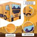 8Ft Construction Vehicle Table Cloth,Construction Birthday Decorations for Kids' Boys' Party Decorations, Baby Shower Birthday Party Supplies