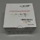 Abeja C7 LED Christmas Lights, 25Ft C7 Frosted White String Lights with 27 Vintage Incandescent Bulbs (E12 Base, 0.6W) Christmas Vintage String Light for Backyard Porch Balcony Party Decor