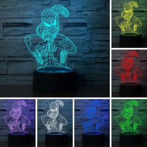 3D Illusion LED Night Light,Visual Creative 7 Colors Gradual Changing Touch Switch USB Table Lamp for Holiday Gifts or Home Decorations