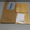 KINLINK Solid Wood Monitor Stand Riser, Monitor Riser with 2 Adjustable Height, 15.8 inch Computer Riser for Computer, iMac, PC, Printer, Computer Monitor Stand for Home & Office, Natural Light Brown