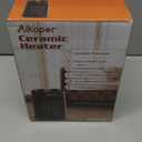 Space Heater, 1500W Electric Heaters Indoor Portable with Thermostat, PTC Fast Heating Ceramic Room Small Heater with Heating and Fan Modes for Bedroom, Office and Indoor Use