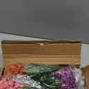 24 Bundles Artificial Flowers for Outdoors/Indoors, Fake Flowers Plants for Indoor Outside Garden Porch Window Box Home Wedding Farmhouse(8 Color)