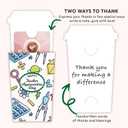 Teacher Appreciation Gift Card Holder from Student, Thank YouCard Sleeves | Teacher Appreciation Gift Card Holders, 6 Coffee Cup Design Cards, 5.2 X 3.24 Inch, Slot For Card