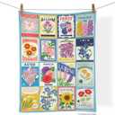 WerkShoppe Seed Packets 100% Cotton Tea Towel